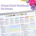 2 x ADHD Cleaning Planner for Adults and Teens  Undated Cleaning Schedule & Organizing Checklist with Daily, Weekly & Monthly Tasks for Home Management and Chore Tracking