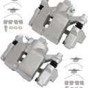 cciyu 18B4644 18B4645 Rear Left & Right Brake Calipers With Bracket For Buick,For Chevy,For Oldsmobile,For Pontiac