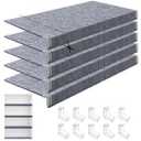 Maxdot 5 Pcs Wire Rack Covers 30 × 16 Inch Felt Gray Shelf Covers for Wire Shelving Shelf Liners 0.35 Inch Thick Removable Shelves Covering for Pantry Store Kitchen Removable Closet Office