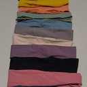 Head Bands for Women's Hair, Wide Headbands for Women Non-slip, Fabric Nurse Headbands for Women, Elastic Workout Hair Bands, 12 Solid Colors