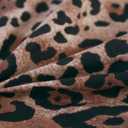 SDY 4 Pieces Leopard Bedding Sheets Queen Size Leopard Print Sheet Set Included 1 Fitted Sheet with 14'' Deep Pocket + 1 Top Flat Sheet + 2 Pillowcases for Adult