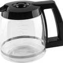 Anbige Replacement Parts 12-Cup Glass Carafe, Compatible with Cuisinart Coffee Maker DCC-1200, CHW-12, DGB-400, SS-12