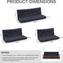 Porch Swing Cushions, Outdoor Swing Replacement Cushions 3 Seater with Backrest, Waterproof Bench Cushion with Ties,for Patio,Porch, Garden,Backyard, 40x 40 inches