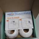 Child Safety Door Knob Cover (4 Pack) Hard-to-Remove Dual-Lock Door Handle Covers for Kids - Reusable Baby Proof Door Knob Locks - Installs Easily, No Tools Needed (White)