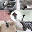 1.25 Inch Vacuum Brush Attachment Kit Compatible with Vacuum Cleaners Using 1-1/4'' Accessories - 1.25 Inch Shop Vac Accessories: Horse Hair Dust Brush, Vacuum Extension Wand and More (10 Pack)