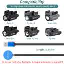 Kissmart MCC Special Charger for Olight Baldr S, Baldr Mini, PL-Mini 2 | Replacement USB Charging Cable for Tactical Flashlights (1m/3.3ft)