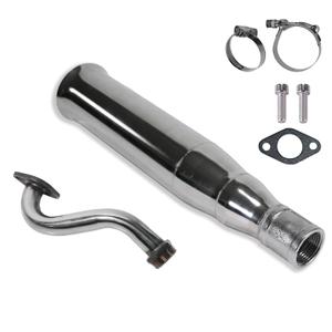 JMCHstore Central Trumpet Pipe for Predator 212 w/Monster Mega Moto MMB80 MMB105, Coleman RB100, Motovox MBX10 Baja DB30 97cc, For Orxyearth Dirt Kids Mini Bike (No Riser needed)