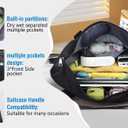 Suitcases With Wheels Expandable Foldable Luggage Bag, Detachable Rolling Duffle Bag With Wheels Carry-On Large Duffel Bag, Collapsible Rolling Travel Bag For Men Women Travel Or Business