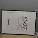 Fun Memories 19x27 Picture Frame Black, Aluminum Frames 19 x 27 for Wall, Modern 19 by 27 Poster Frames for Home Decor, 19x27 Frame with Mat for 16x21, 19 x 27 Frame with Real Glass (19x27-1P | HD Tempered Glass)