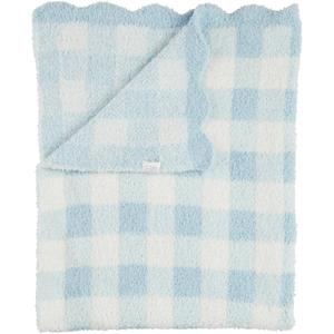Mud Pie Children's Blue Gingham Chenille Blanket