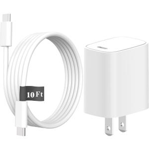 Super Fast Charger for Samsung Galaxy Tab S11,S10,S9,S8,S7+,A9+,A8 Tablet Charger, Samsung Galaxy S25 S24 S23 S22 S21-10Ft USB-C Cord,30W PD Power Adapter