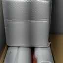 KHNR 4-Tiers Slim Bathroom Storage Cabinet, Foldable Storage Cabinets,Narrow Bathroom Storage,Movable Bathroom Storage Organizer for Small Spaces,Bathroom,Kitchen,Laundry,White