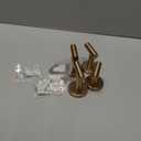 JQK Bathroom Towel Hook Champagne Bronze, Coat Robe Clothes Hook for Bathroom Wall Mounted (Pack of 4), SUS 304 Stainless Steel 0.8mm, TH100-CB-P4