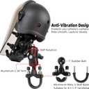 Motorcycle Phone Mount with Vibration Dampener, Waterproof, Sunproof, Aluminum Alloy Handlebar Mounting Base, One-Handed Operation Motorcycle Universal Phone Holder for 4.7"-7.2" Smartphones