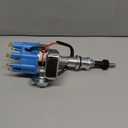 A-Team Performance Ready to Run Distributor - Blue Cap, 5.0 HO Small Block Windsor V8-2-Wire Setup & Distributor Cap Rotor Kit - Compatible with Ford Windsor V8 (221,260,289,302)