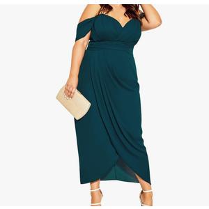 Chic Women's Plus Size Maxi Cocktail Dress - Entwine Size 22