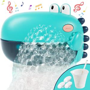 Lehoo Castle Bath Toys, Singing Bath Bubble Maker for Baby, Automatic Bubbles Machine Blower for Bathtub, Shower Bathtub Toys for Toddlers Boys Girls (Blue)