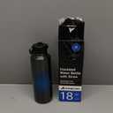 POWCAN 18 oz Water Bottle with Straw: Leakproof Lid, Cold for 24H, Hot for 10H, Flex Cap, Vacuum Stainless Steel Water Bottle for Travel, Sport, Gym, Camping, School, Teens (Twilight Night)