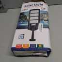 Solar Street Lights Outdoor Waterproof, LED Dusk to Dawn Solar Light, Flood Lights with Motion Sensor and Remote Control, for Exterior Wall, Patio, Yard, Deck, Garden,Parking Lot Lights(2-Pack) (Black)