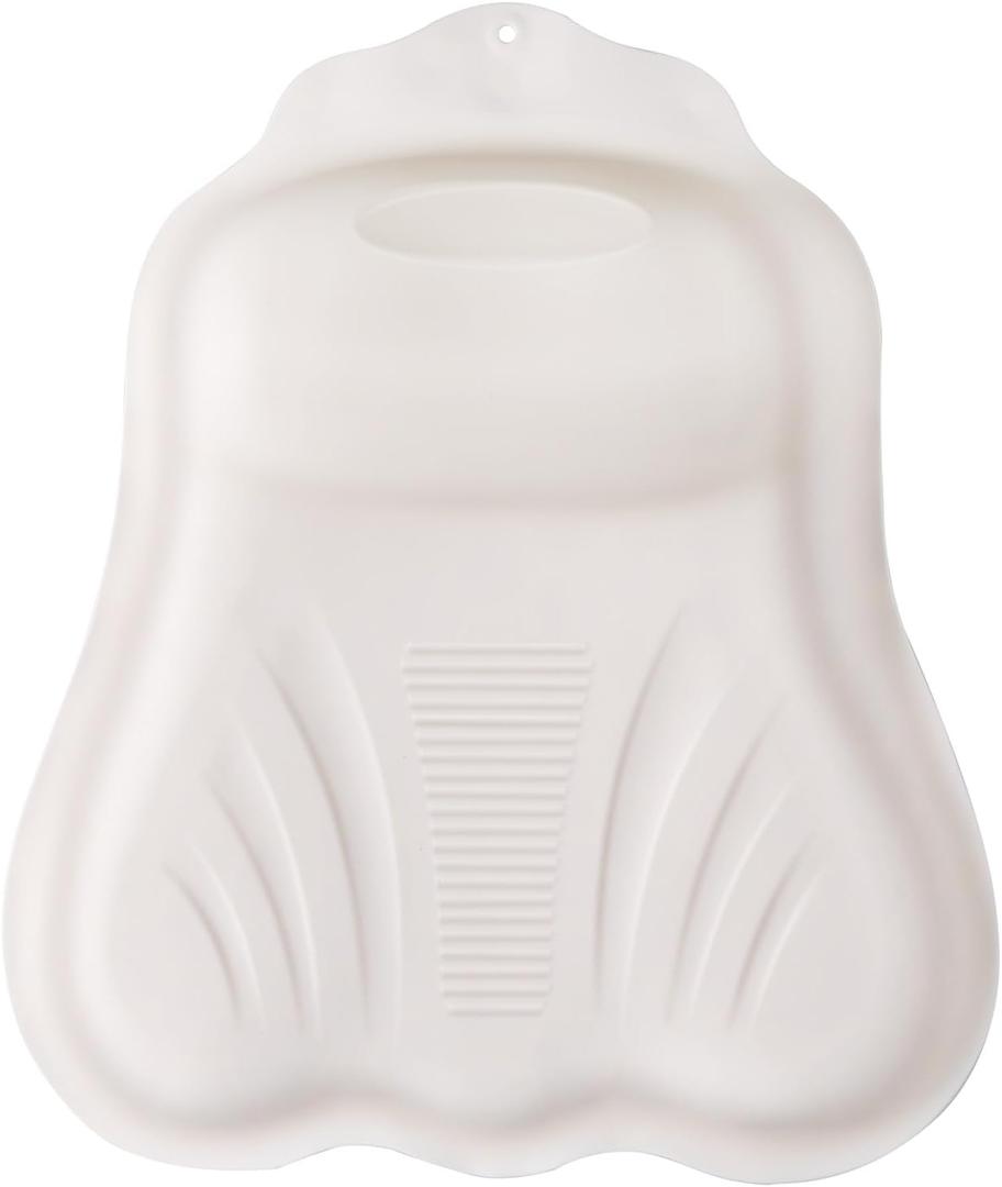 Goowin Bath Pillows for Tub, New Generation Skin-Friendly Silicone Bath Pillow, Luxury Bathtub Pillow for Head and Neck, Powerful Suction Tub Pillow for Bathtub with Inflatable Airbag (Off-White)