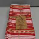 Assorted Kitchen Towels Set of 5-100% Cotton Dish Cloths Towels with Hanging Loop - Soft, Absorbent & Washable for Kitchen Use - Quick Drying Dish Towels 16x26 Inch Red