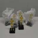 Thyle 6 Pcs Halloween Trophies Halloween Costume Contest Awards 5.9'' Best Costume Skeleton Trophies Acrylic Award Skeleton Trophy Award Funny Contest Skull Trophy for Halloweens Party Supplies