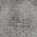 Area Rug 5x7 Vintage Rug: Washable Indoor Medallion Rugs Low Pile Distressed Floor Carpet Retro Accent Rug for Living Room Bedroom Kitchen Dining Table Home Office(Beige, 5'x7')
