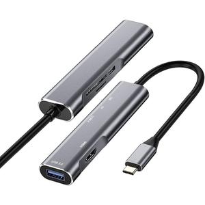 USB C to HDMI Adapter for Samsung DeX,DeX Station for Galaxy S25/S24/S23/S22/Note20/10/Tab S9/S8/S7,DeX hub with HDMI 4K,USB3.0,PD 60W,SD/TF Card Slot,Steam Deck,Nintendo Switch