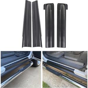 ECOTRIC Rocker Panel Guard Compatible with 1999-2007 Chevy Chevrolet Silverado/GMC Sierra 1500 2500 3500 Classic Extended Cab Replacement for 14068 Trail Armor Side Skirts Extension Body Kit