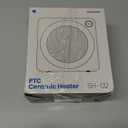 Gaiatop Mini Space Heater, Lightweight PTC Ceramic Fast Heating 500W Energy Efficient for Indoor Use, Overheating & 45 Tip-Over Protection, Portable Desk Electric Heaters for Office Home Black