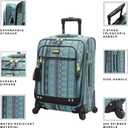 Steve Madden Luggage Large 28" Expandable Softside Suitcase With Spinner Wheels (28in, Legends Turquoise)