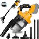 Cordless Handheld Vacuum Cleaner Compatible with Dewalt 20V Battery, 400W Powerful Motor Electric Vacuum Cleaner with 4 Multi Nozzle, 20000Pa 20V Vacuum for Car&Home Cleaning(Tool Only)