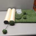 MECOOL 34 Tall Cat Scratching Post Premium Basics Kitten Scratcher Sisal Scratch Posts Trees with Hanging Ball for Indoor Cats (34 inches for Adult Cats, Cactus Green)