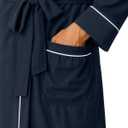 NY Threads Men's Robe Cotton Blend Knit Bathrobe (L)