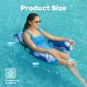 SLOOSH Inflatable Pool Floats Adult,2 Packs Floating Lounge Chairs,Blow up Pool Noodles for Adult Heavy Duty,Floating Chair for Party Summer Water Beach Lake Fun
