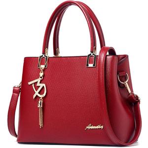 Womens Purses and Handbags Shoulder Bags Ladies Designer Top Handle Satchel Tote Bag (Red)