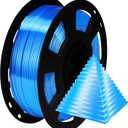 BBLIFE Silk Pearlescent Shining Sapphire Blue PLA Filament, 1kg 2.2lbs 1.75mm 3D Printing Material, Widely Support for FDM 3D Printer, Easy to Print