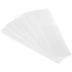 PATIKIL 140x35mm PVC Perforated Shrink Bands, 500Pcs Heat Shrink Wrap for Bottles, Jars, Cans and Tins Fits Cap Diameter 3.39 to 3.46", Clear