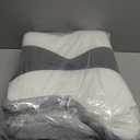 Cervical Neck Pillow for Pain Relief - Ergonomic Side Sleeper Pillow for Neck Support, Cooling Cervical Pillow for Sleeping, Contour Orthopedic Memory Foam Pillows for Back Stomach Sleepers (Dark Grey & White)