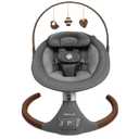 Jool Baby Nova Nature Baby Swing for Newborns with Natural Wood Toys, Electric Motorized Infant Swing, Bluetooth Music, Remote (Slate)