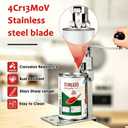Commercial Can Opener Heavy Duty for #10 Cans,Stainless Steel Blade & Base, 18.5" Commercial Can Opener Heavy Duty