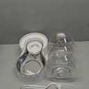 RIZZARI Automatic Gravity Pet Waterer: 7L White Stainless Steel Water Dispenser - Large Capacity with Triple Filter and Specialized Brush for Senior Dogs with Spinal Issues - for Living Room Bedroom