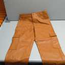 Forever 21 Womens Faux Leather Cargo Ankle Pants S