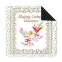 SkipTiger Christmas Bow Cocktail Mahjong Mat 31.5 x 31.5 In, Red Green Christmas Mahjong Mat for Table, Non-Slip Noise Reduction Game Table Cover Tablecloth for Card Poker Dominoes Dice and Board Game