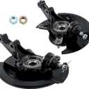 Pair of Front Wheel Hub Bearing Steering Knuckle Assembly 698-494 698-495 Replacement for Honda Civic 2003-2005 1.7L