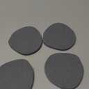 Diatomaceous Earth Coasters,3.9"x3.9", Quick-Dry, Absorbent, Heat-Resistant, Modern Stone Design, Dark Gray, Irregular Shape (4, Grey)