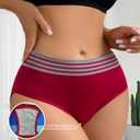 Kingfung Womens Underwear Cheeky Bikini Panties for Women Briefs Soft Stretch Underwear 4 Pack