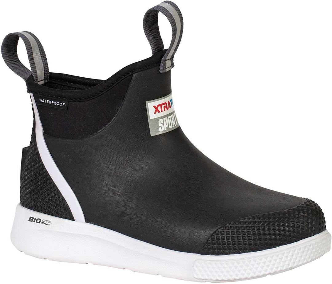 Xtratuf Women's 6 Inch Sport Ankle Deck Boot (7, Black)