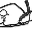 LR034637 Upper Supercharger Coolant Hose for Land Rover LR4 HSE Sport 3.0L 2014-2016 Rubber Black Good Sealing