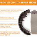 REAR Ceramic Brake Shoes For Ford E-150 Econoline F-150